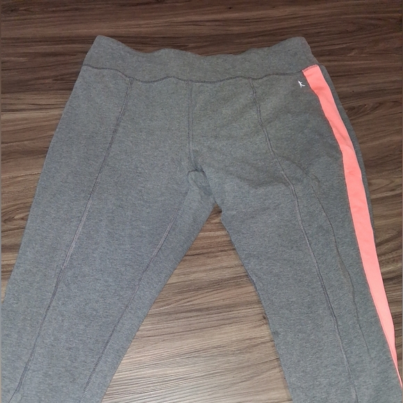 Danskin Other - Danskin Gray Leggings with Coral Side Stripe